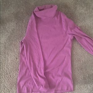 Pink turtle neck